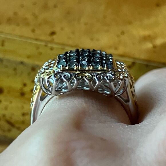 Natural Alexandrite Sterling Silver Ring Size 6 - Picture 4 of 11